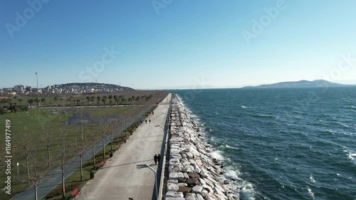 Wallpaper Mural Shoreline Aerial Drone Torontodigital.ca