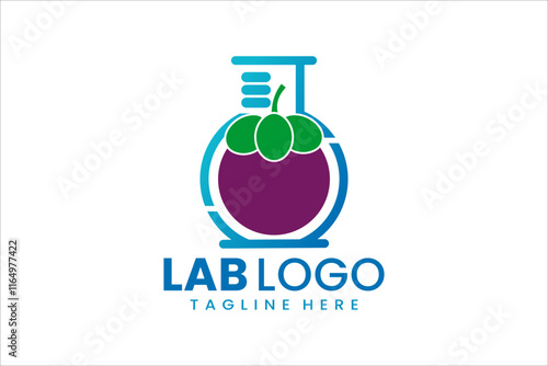 Fresh and creative fusion of lab and mangosteen, perfect for innovative branding