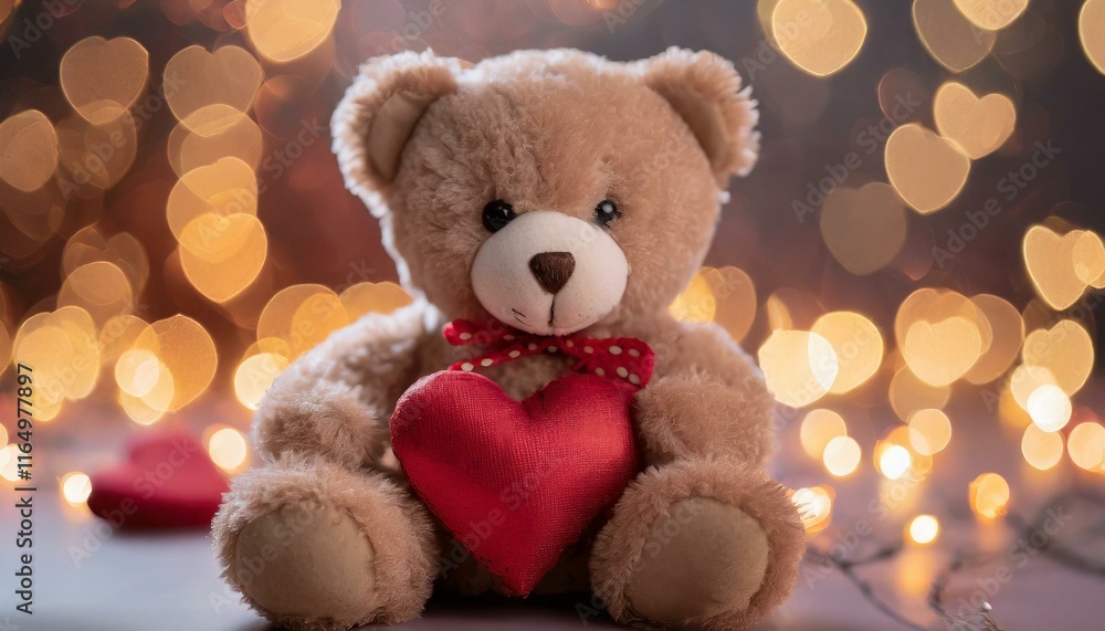 Obraz premium teddy bear for valentine's day