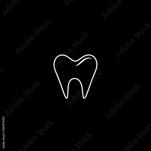 Teeth Icon with Editable Stroke and Pixel Perfect.