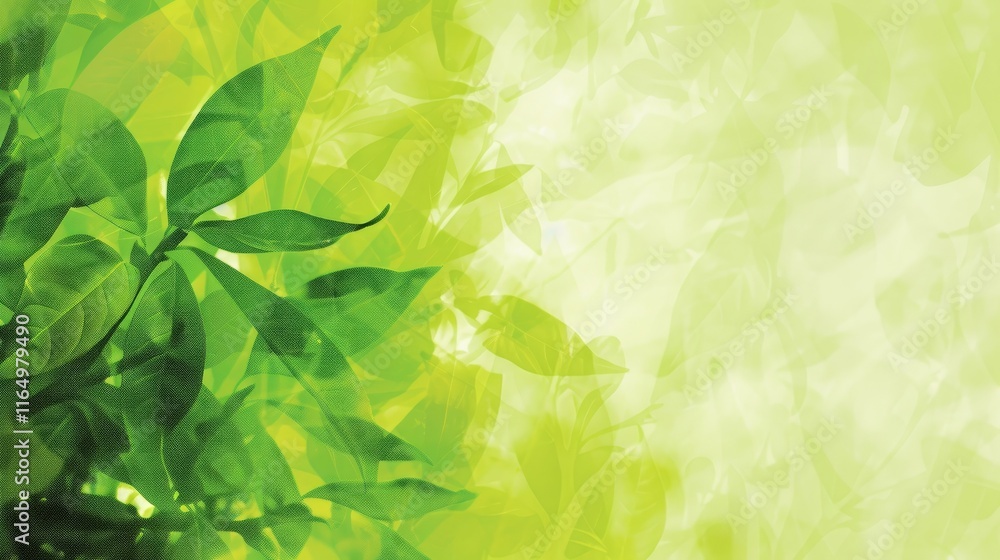 A vibrant green abstract background featuring leaves, ideal for nature-themed designs. A vibrant green abstract background featuring leaves, ideal for nature-themed designs.