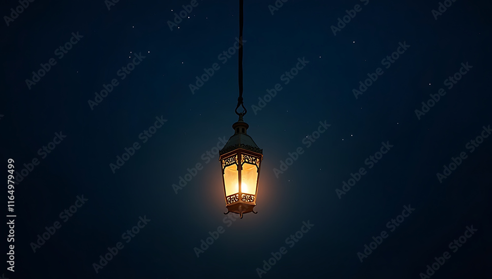 A single glowing lantern floating in a dark night sky filled with faint stars, with soft, warm light radiating outward.
A single glowing lantern floating in a dark night sky filled with faint stars, with soft, warm light radiating outward.