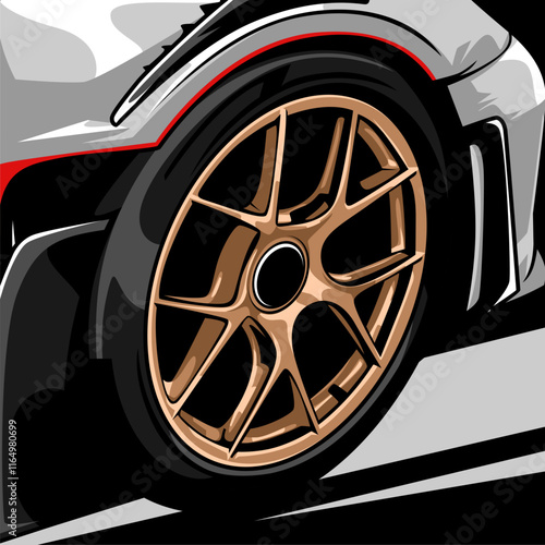 racing car rim vector illustration design