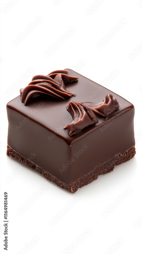 Fototapeta premium Exquisite Dark Chocolate Square Treat