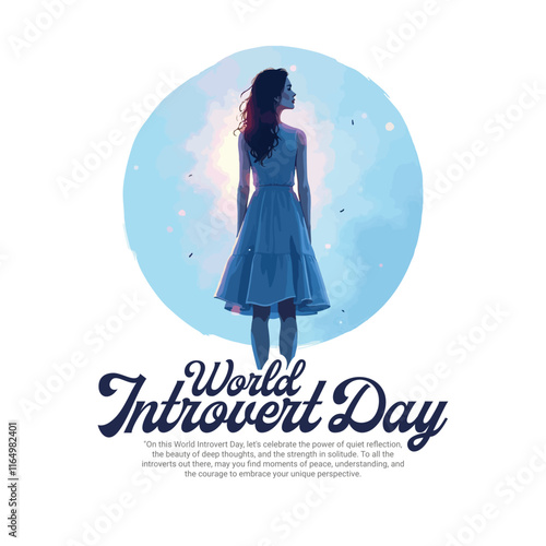 World Introvert Day on January 2nd social media post banner template