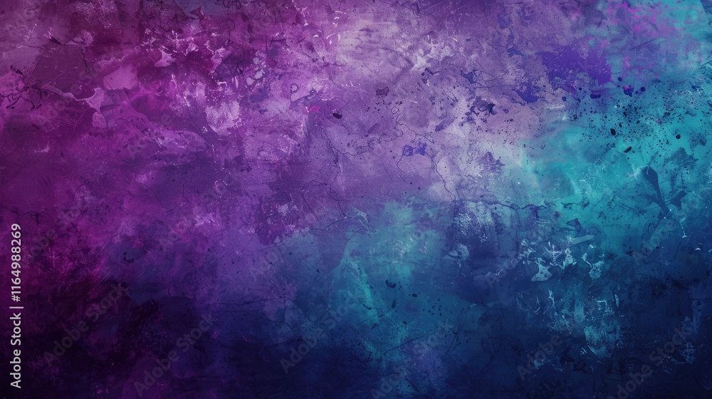 Naklejka premium Abstract colorful texture with purple, blue, and turquoise hues.