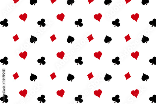 トランプ柄の背景イラスト