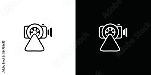 video shooting and drone vector logo