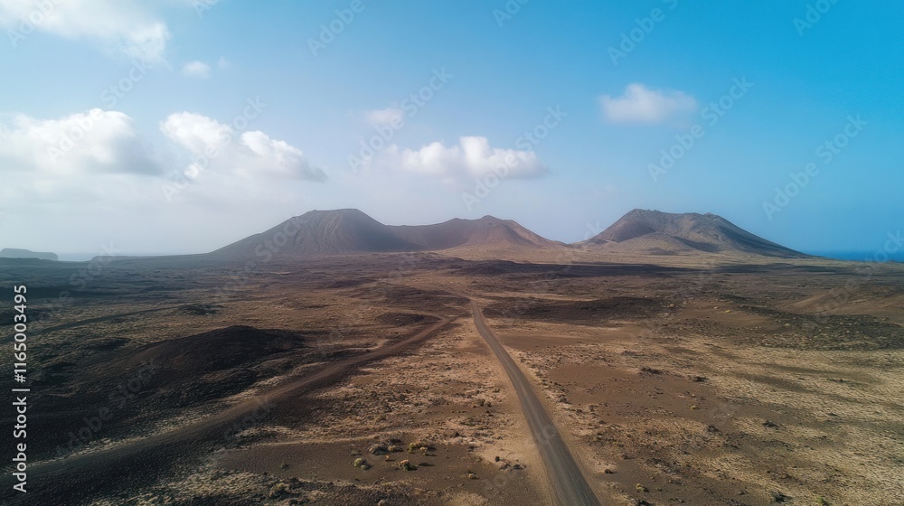 Volcanic Landscape of Lanzarote, Canary Islands Volcanic Landscape of Lanzarote, Canary Islands