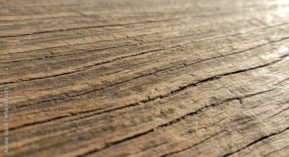 Close-up of weathered wooden surface with natural texture and warm lighting Close-up of weathered wooden surface with natural texture and warm lighting