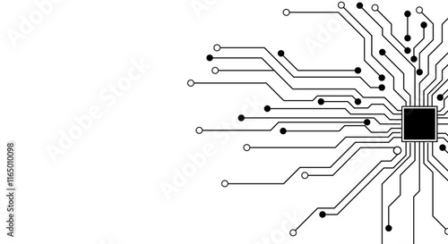 Technology background circuit board Hi-tech communication concept innovation abstract background vector illustration