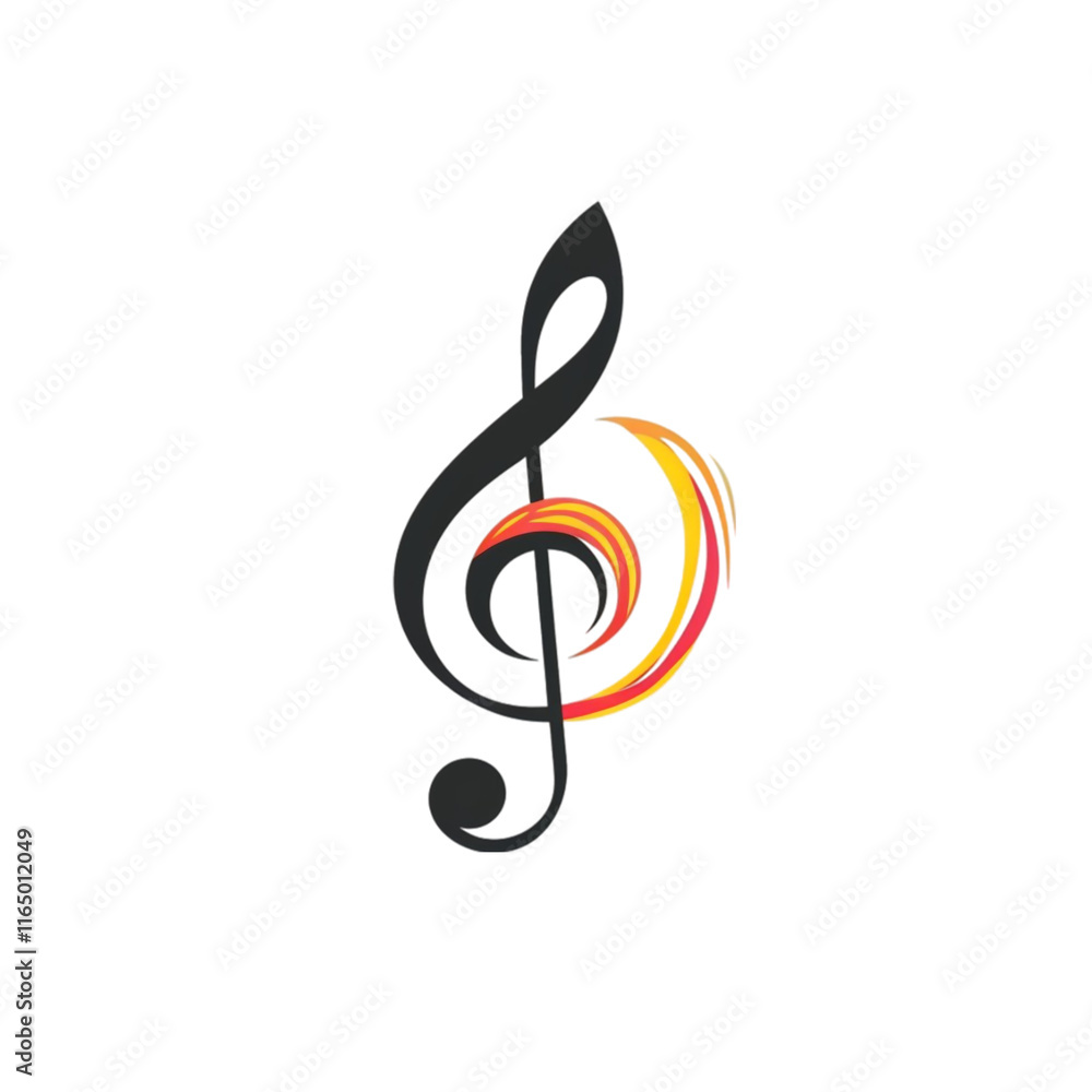 Obraz premium A Music Note Vector Illustration Isolated on Transparent Background