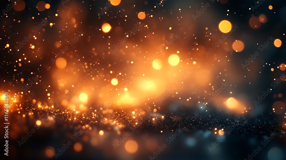 Obraz premium Sparkling Gold and Dark Abstract Background