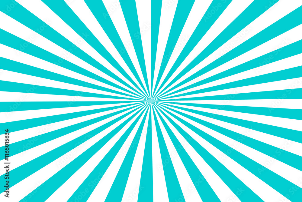 Fototapeta premium DarkTurquoise Sunburst for the background. flag of japanese. The rising sun..