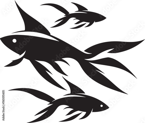 fish silhouette vector