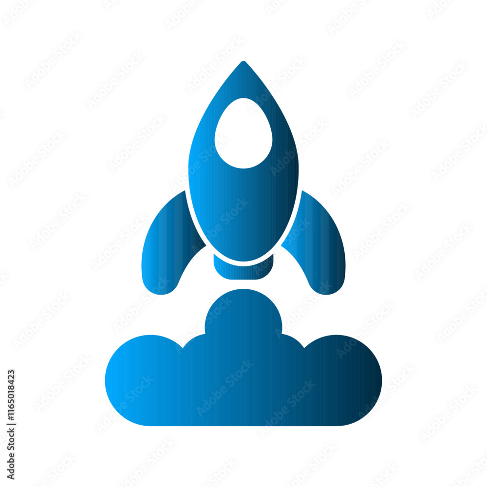 Rocket icon design template Rocket icon design template