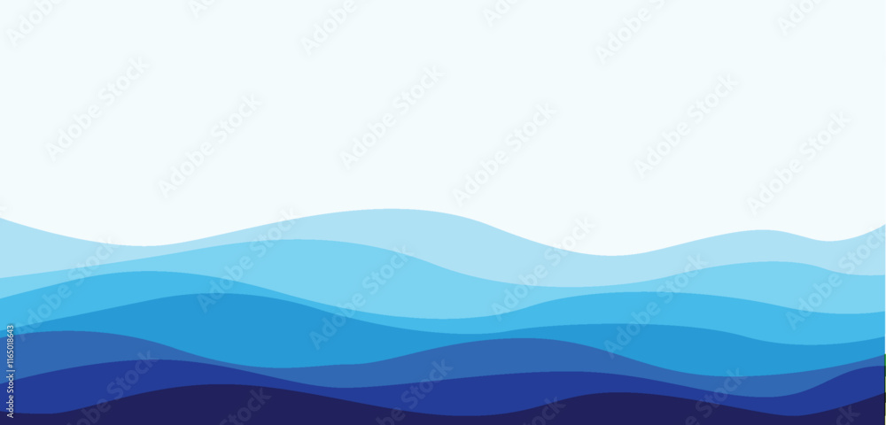 Serene abstract ocean-inspired artwork with layered blue waves creating a calming and minimalist design. Perfect for nature, backgrounds, or modern decor themes Serene abstract ocean-inspired artwork with layered blue waves creating a calming and minimalist design. Perfect for nature, backgrounds, or modern decor themes