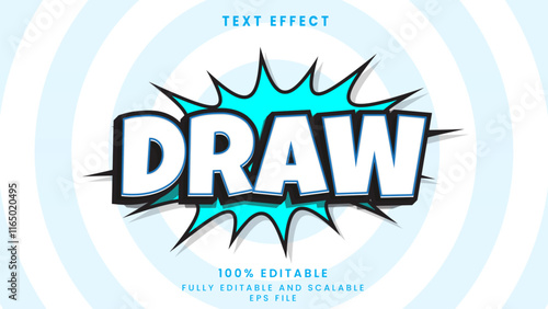 Draw editabel text effect