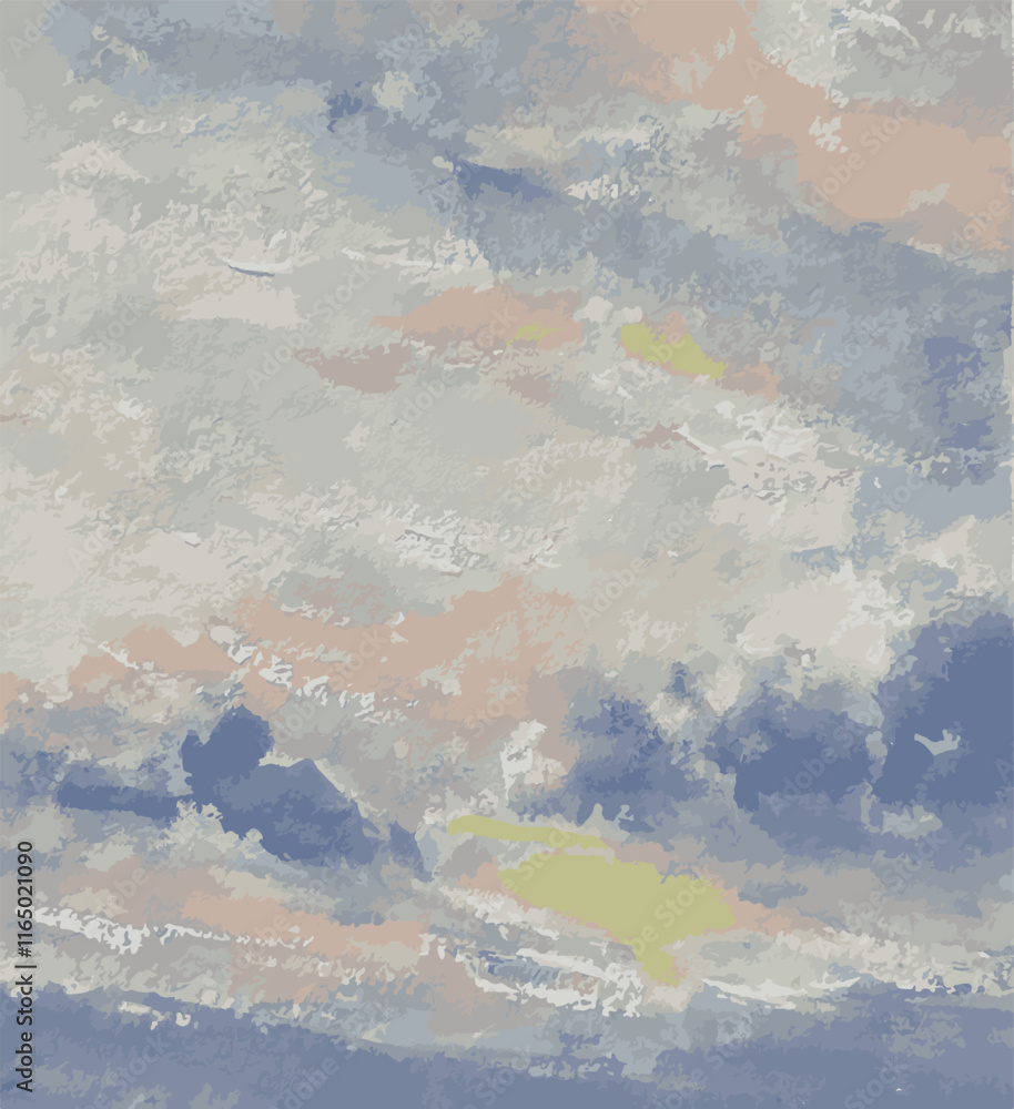 Fototapeta premium abstract pastel sky watercolor background