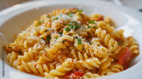 Delicious Creamy Tomato Pasta with Parmesan photo