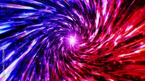 2色の螺旋状の遊技機風ループ背景 赤色と青色