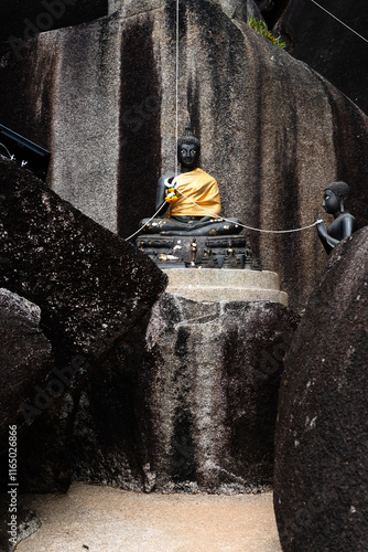 Buddha statue is a Buddhist temple in Khitchakut mountain It is a major tourist attraction Chanthaburi, Thailand photo