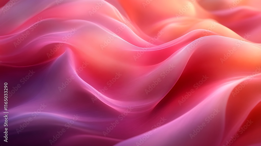 Obraz premium Abstract Pink and Orange Wave Pattern Design