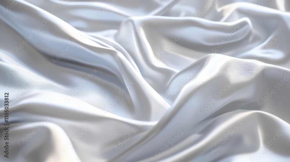 Fototapeta premium A simple white background with subtle lighting reflections, perfect for light, airy compositions or product showcases.