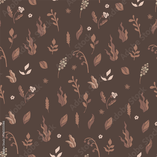 Elegant Brown Mocha Mousse Pattern