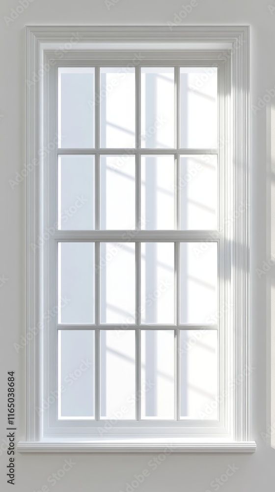 Elegant White Window with Classic Design Elegant White Window with Classic Design