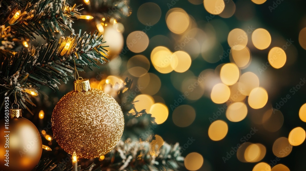 Abstract golden bokeh lights dancing on emerald green background for luxury and festive celebrations. Abstract golden bokeh lights dancing on emerald green background for luxury and festive celebrations.