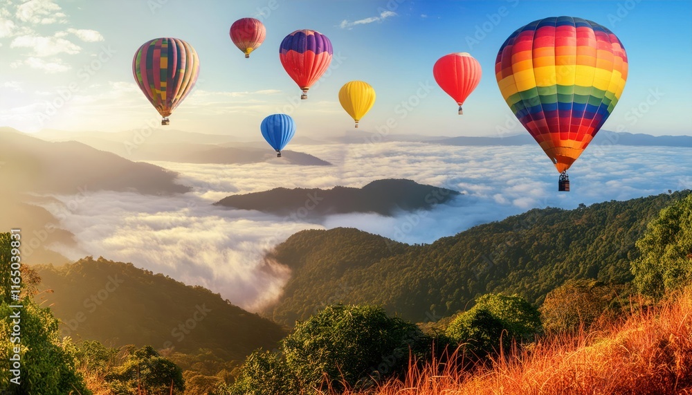 Obraz premium Beautiful Mountain Landscape Wallpaper - Breathtaking Natural Scenery