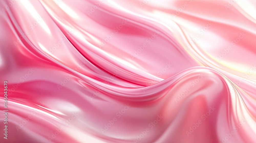 Obraz premium Shiny, smooth, luxury wavy moving background image