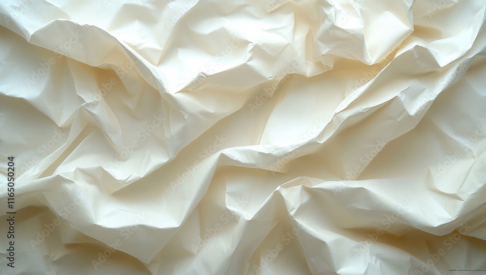 Obraz premium A piece of paper with a lot of wrinkles and creases