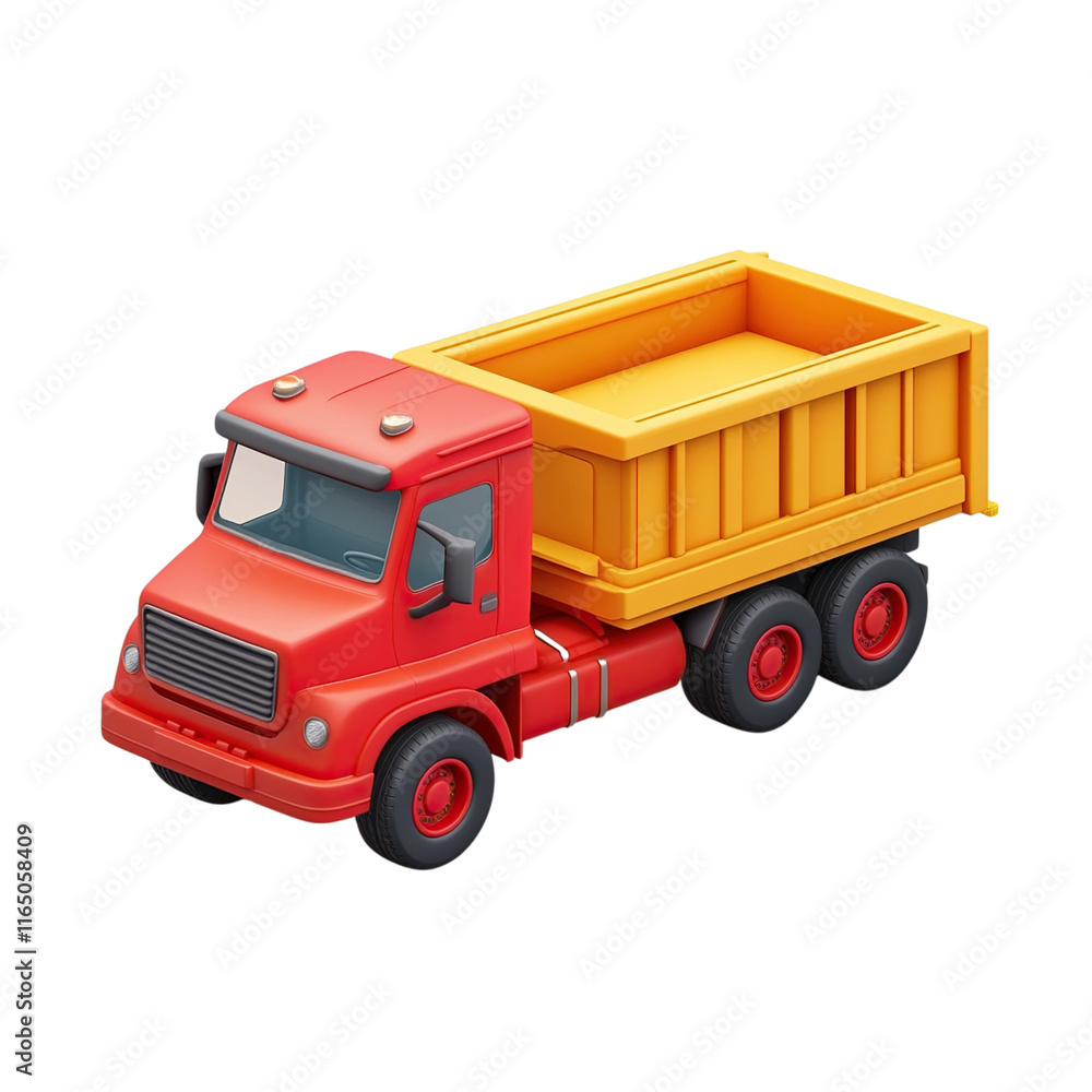 3D cartoon of a truck, Clipart Style, isolated on transparent background 3D cartoon of a truck, Clipart Style, isolated on transparent background