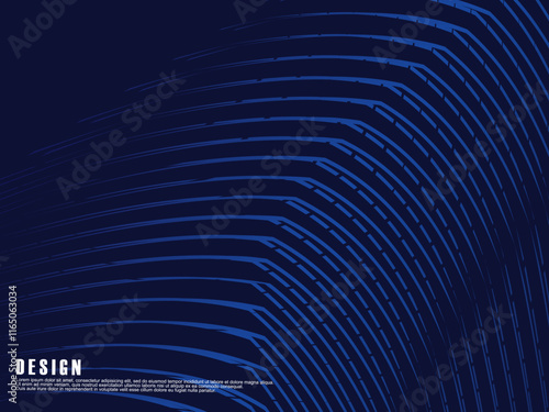 Premium background design with diagonal dark blue stripes pattern. Vector horizontal template for digital lux business banner, contemporary formal invitation, luxury voucher, prestigious gift certific