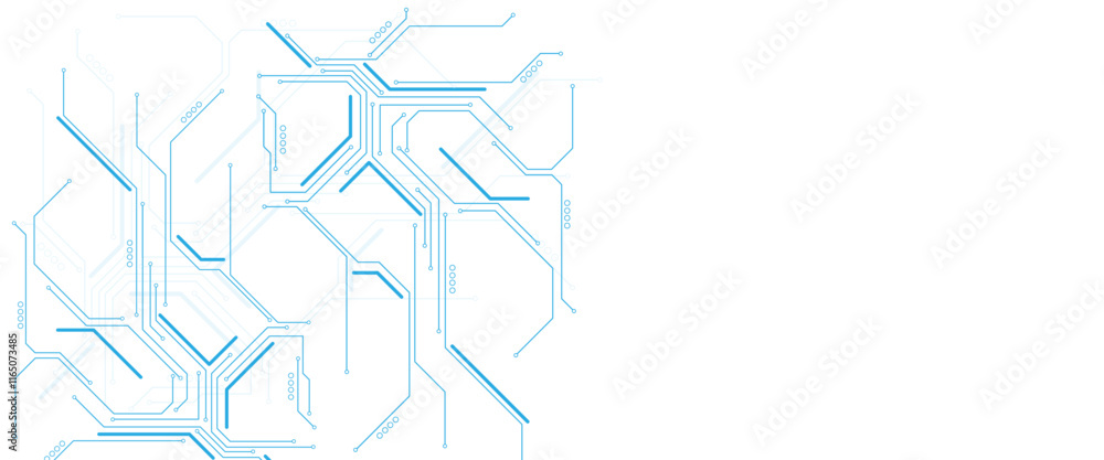 Vectors Technology blue circuit diagram. High-tech connection system on a white background. Vectors Technology blue circuit diagram. High-tech connection system on a white background.