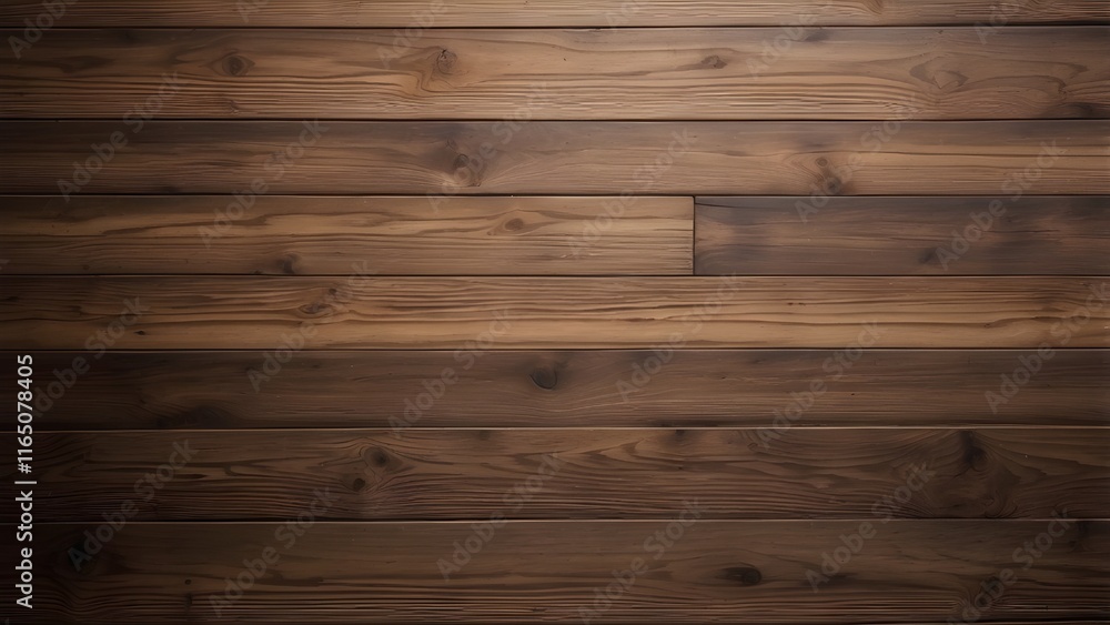 Fototapeta premium Wallpaper with a dark brown wooden plank background. ancient grunge dark textured wooden background, top view of brown pine wood paneling, and the surface of the ancient brown wood texture. Artificial