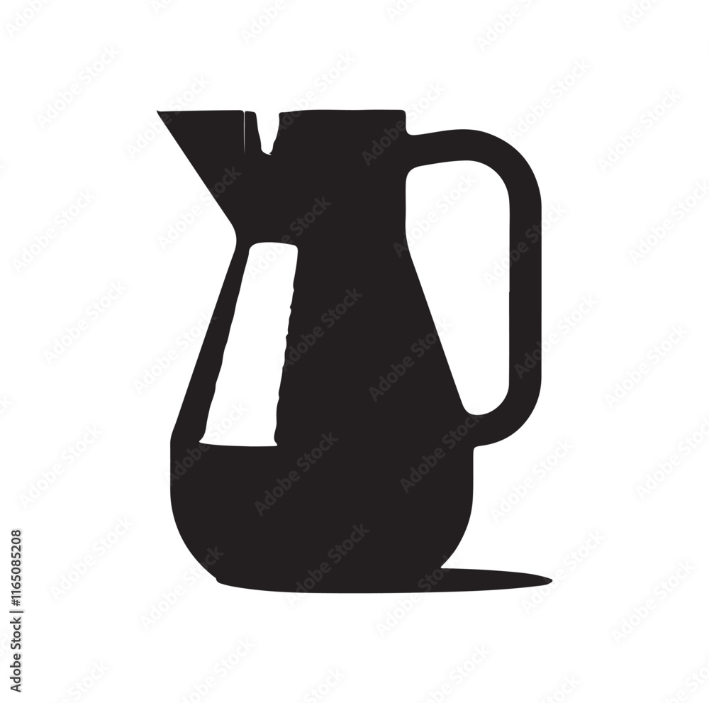 Water Pitcher silhouette vector illustration Water Pitcher silhouette vector illustration