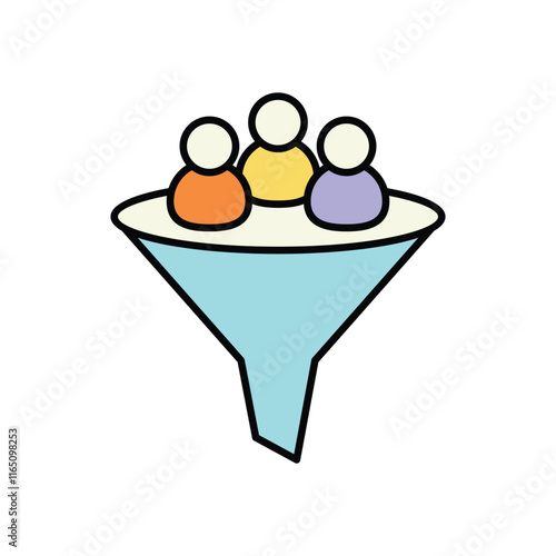 Lead Generation icon isolated on a white background. Vector illustration.