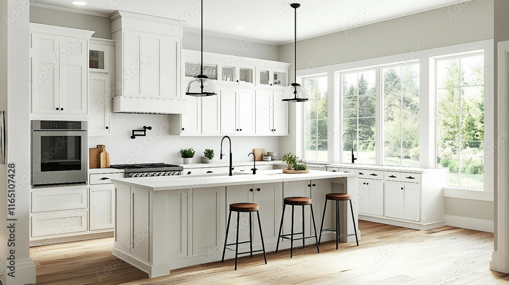 Simple and Bright Kitchen Design Simple and Bright Kitchen Design