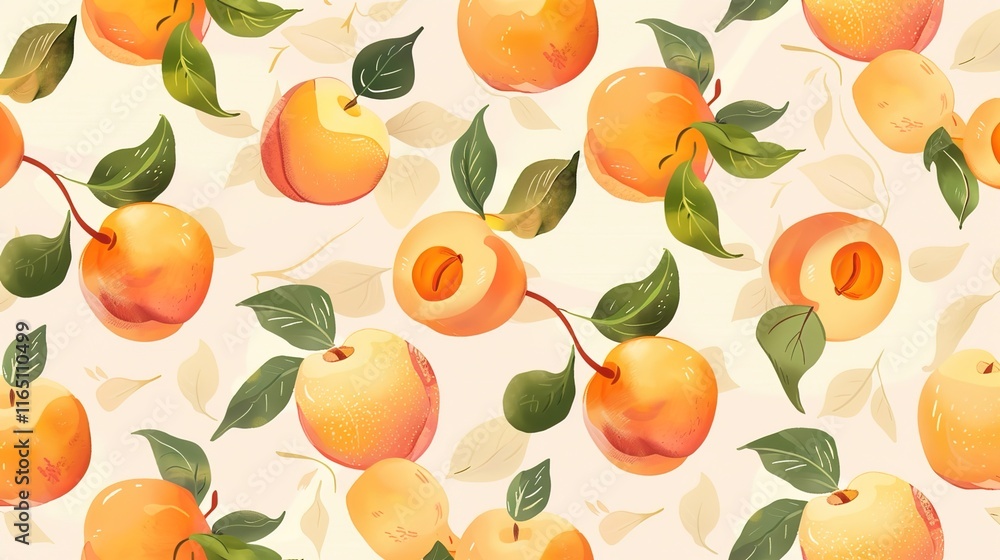 apricot seamless pattern wallpaper apricot seamless pattern wallpaper