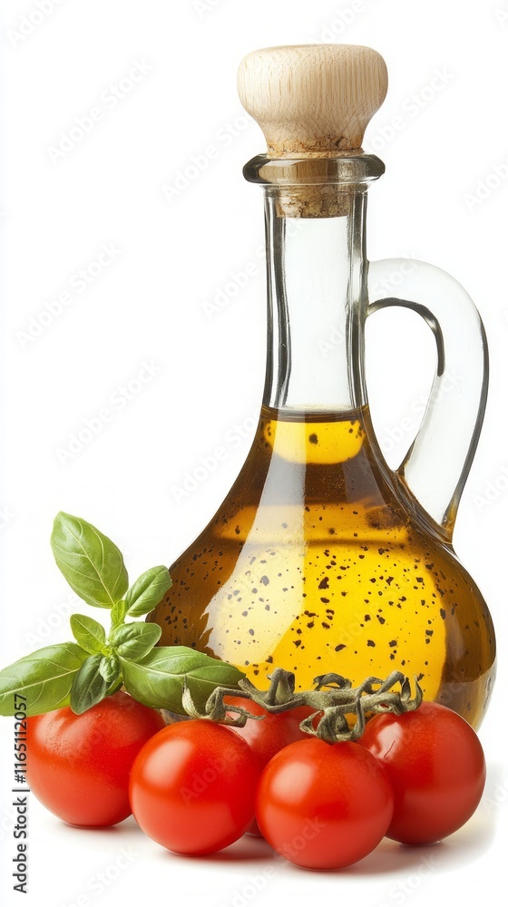 Fresh Basil, Tomatoes, and Olive Oil: A Culinary Composition Fresh Basil, Tomatoes, and Olive Oil: A Culinary Composition