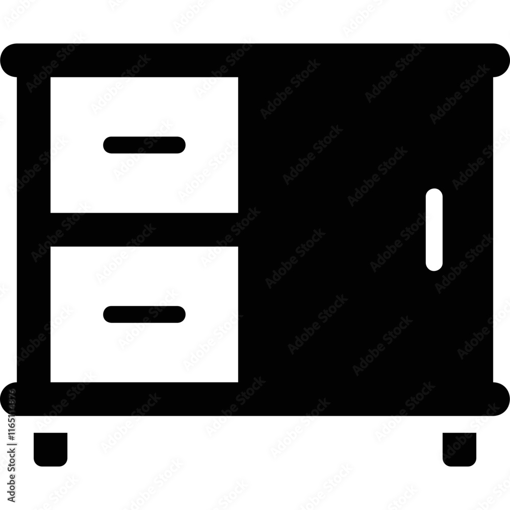 simple vector icon chest of drawers simple vector icon chest of drawers