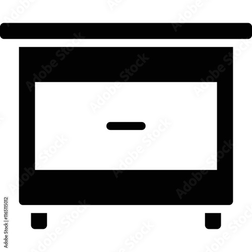 simple vector icon chest of drawers
