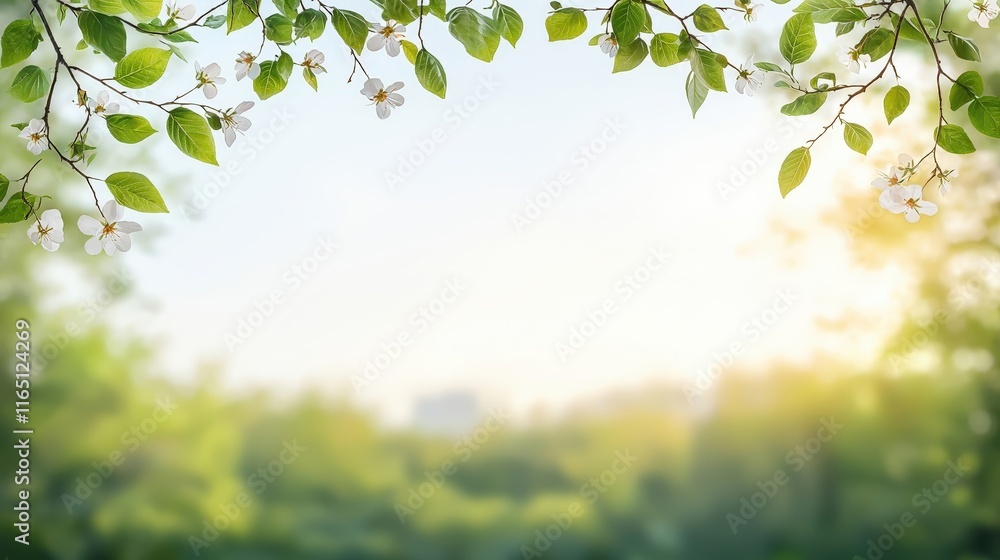 Soft Light Through Green Leaves and Blossoms Soft Light Through Green Leaves and Blossoms