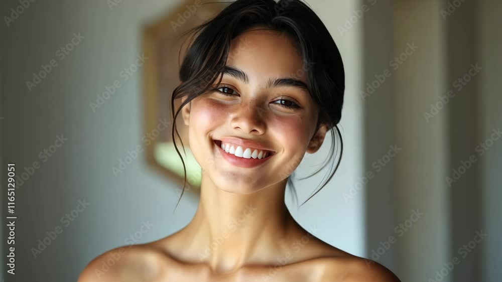 close up face portrait of young pretty freckle woman with clean clear skin, skincare and well-being concept close up face portrait of young pretty freckle woman with clean clear skin, skincare and well-being concept