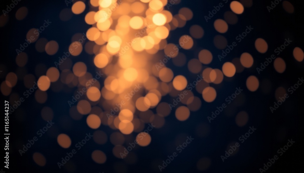 Abstract background with bokeh lights and a gold shiny festive design Abstract background with bokeh lights and a gold shiny festive design