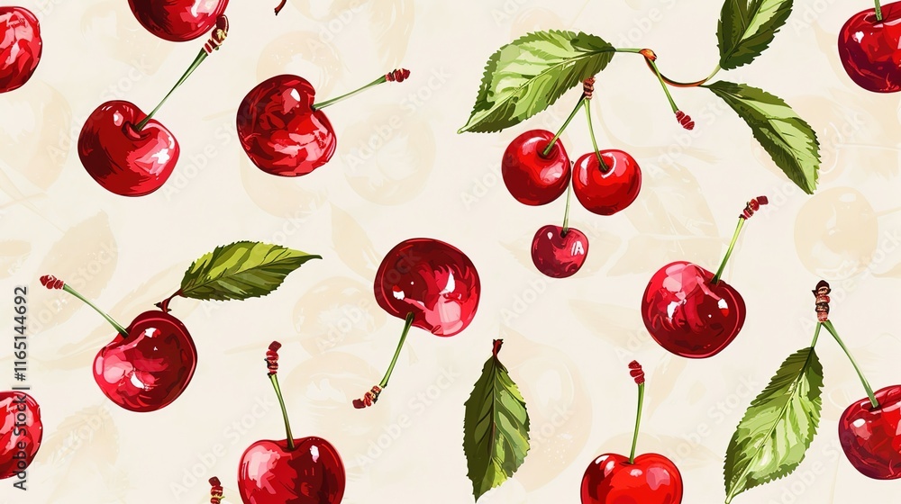 cherry seamless pattern wallpaper cherry seamless pattern wallpaper