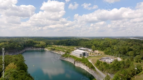 Westside Reservoir Park, Atlanta, Georgia, Establishing drone shot photo